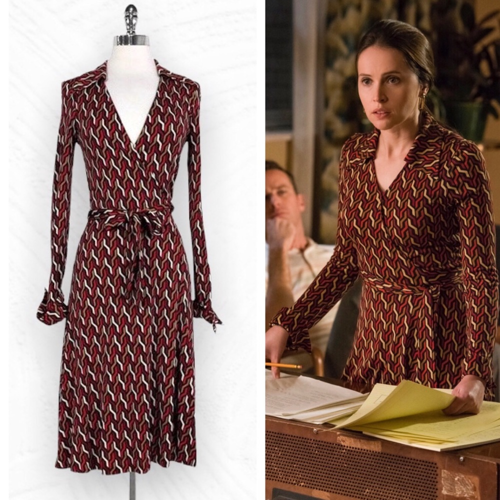 Diane von Furstenberg DVF Vintage “Julie” Silk Wrap Dress
